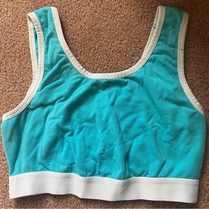 Tomboyx light blue sports bra